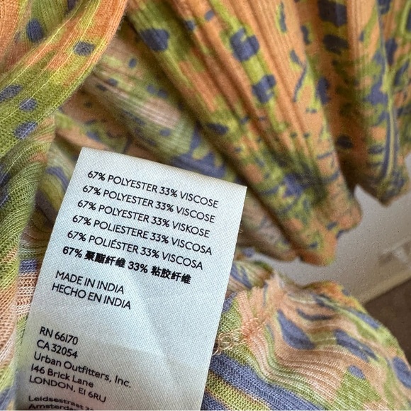 Free People this is it yellow dolman sleeve tunic top shirt size small - Picture 7 of 8